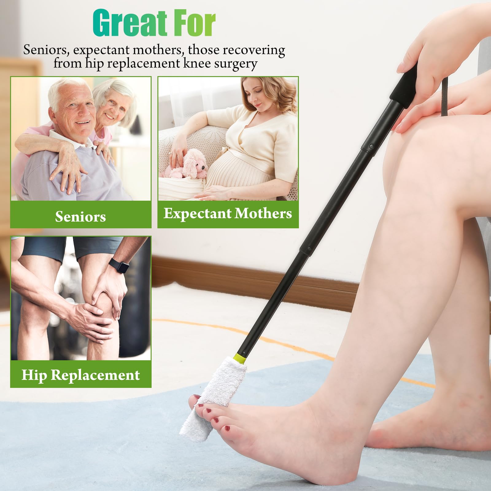LYIGEOL gift-ready set supports seniors with independent foot care.