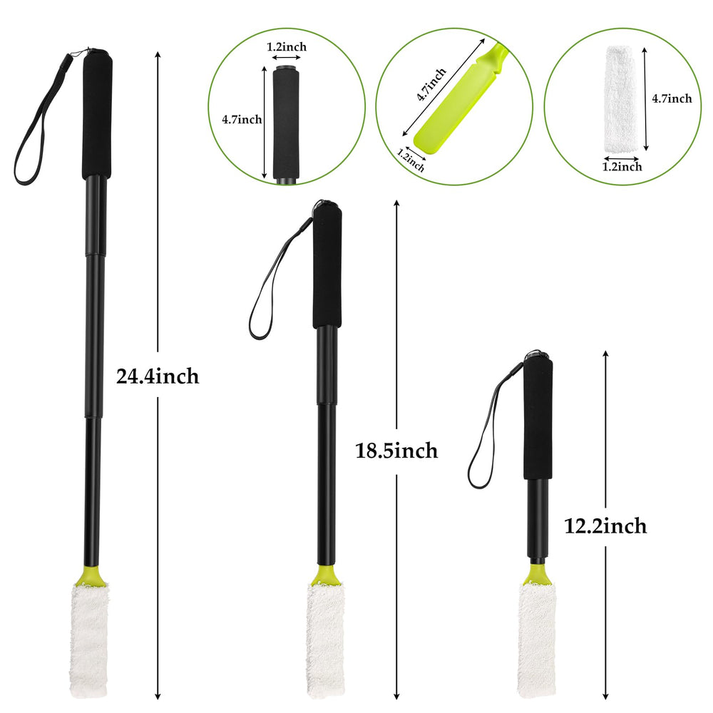 LYIGEOL telescopic handle extended to 24 inches for easier reach.