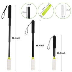 LYIGEOL telescopic handle extended to 24 inches for easier reach.
