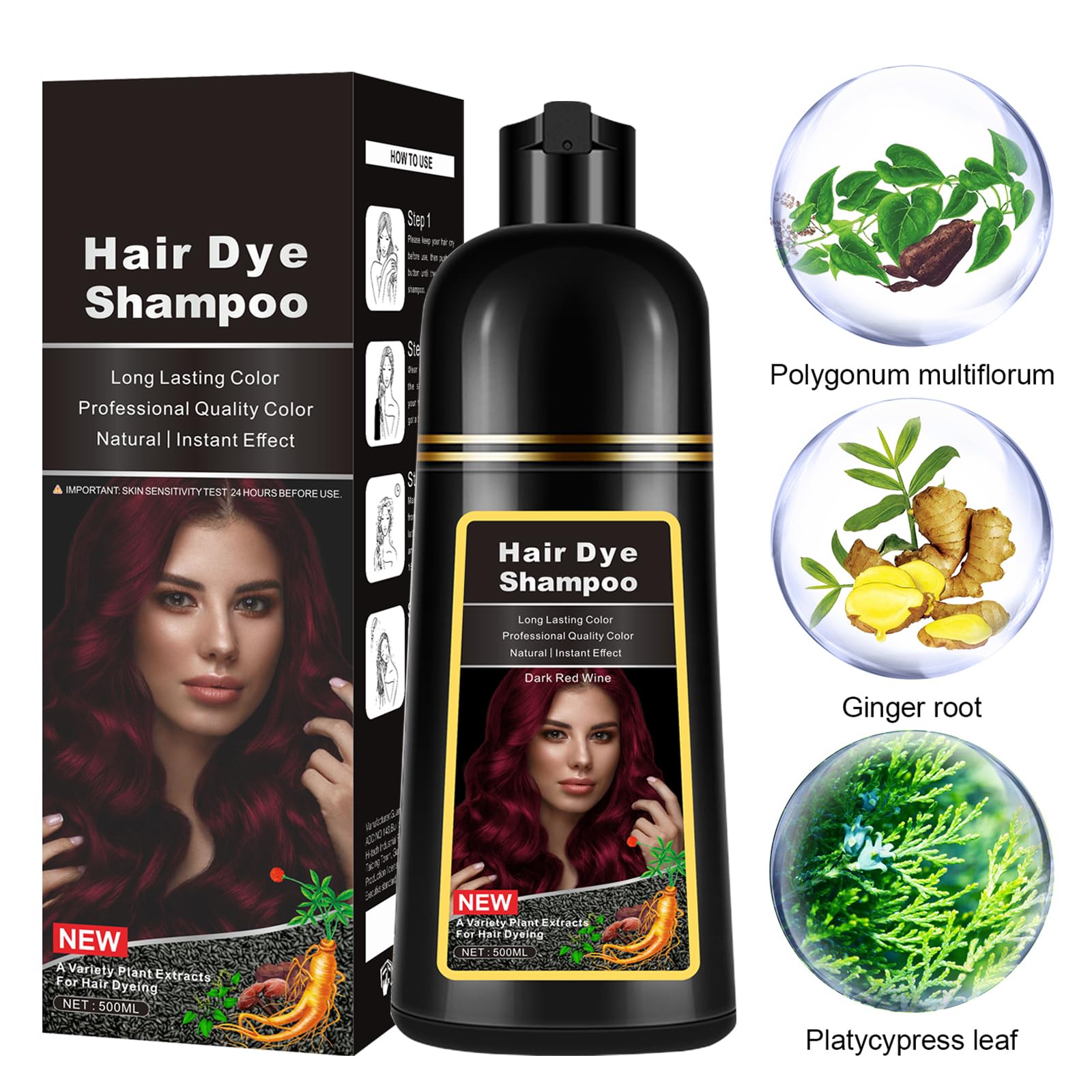 Lymznus long-lasting red color lasts 3-4 weeks on hair.