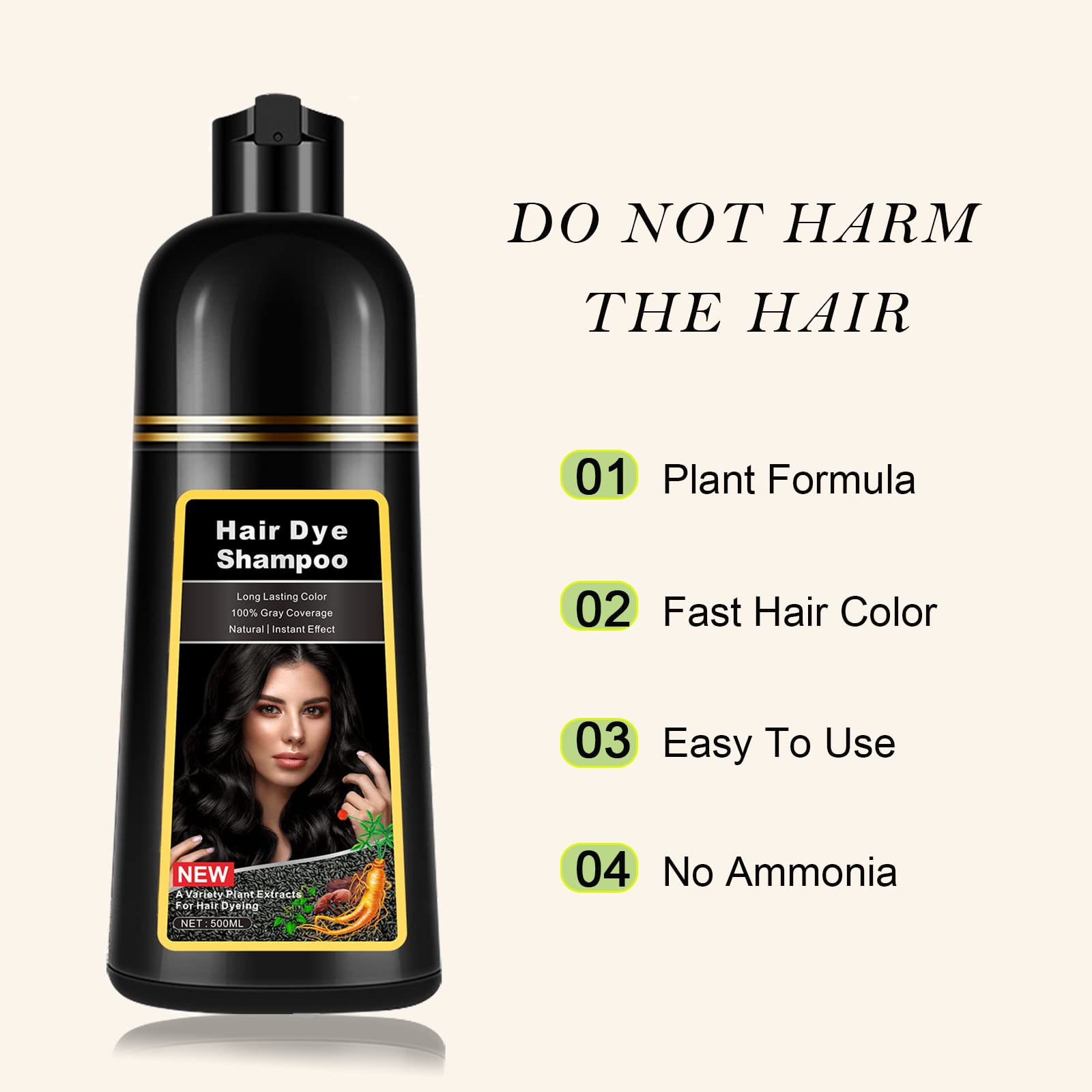 Lymznus natural plant ingredients include polygonum multiflorum for hair strength.