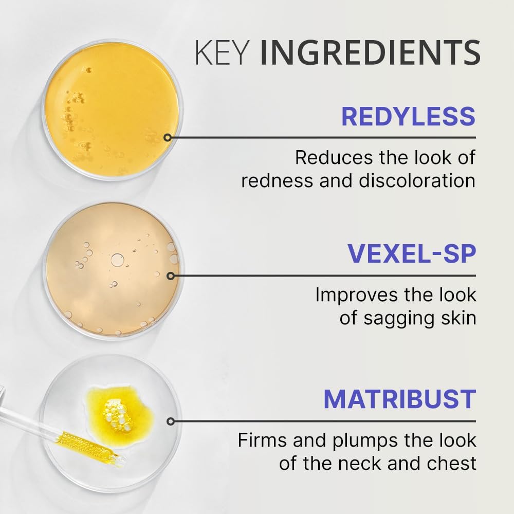lymznus neck-tightening-cream-closeup highlights light absorption and hydration