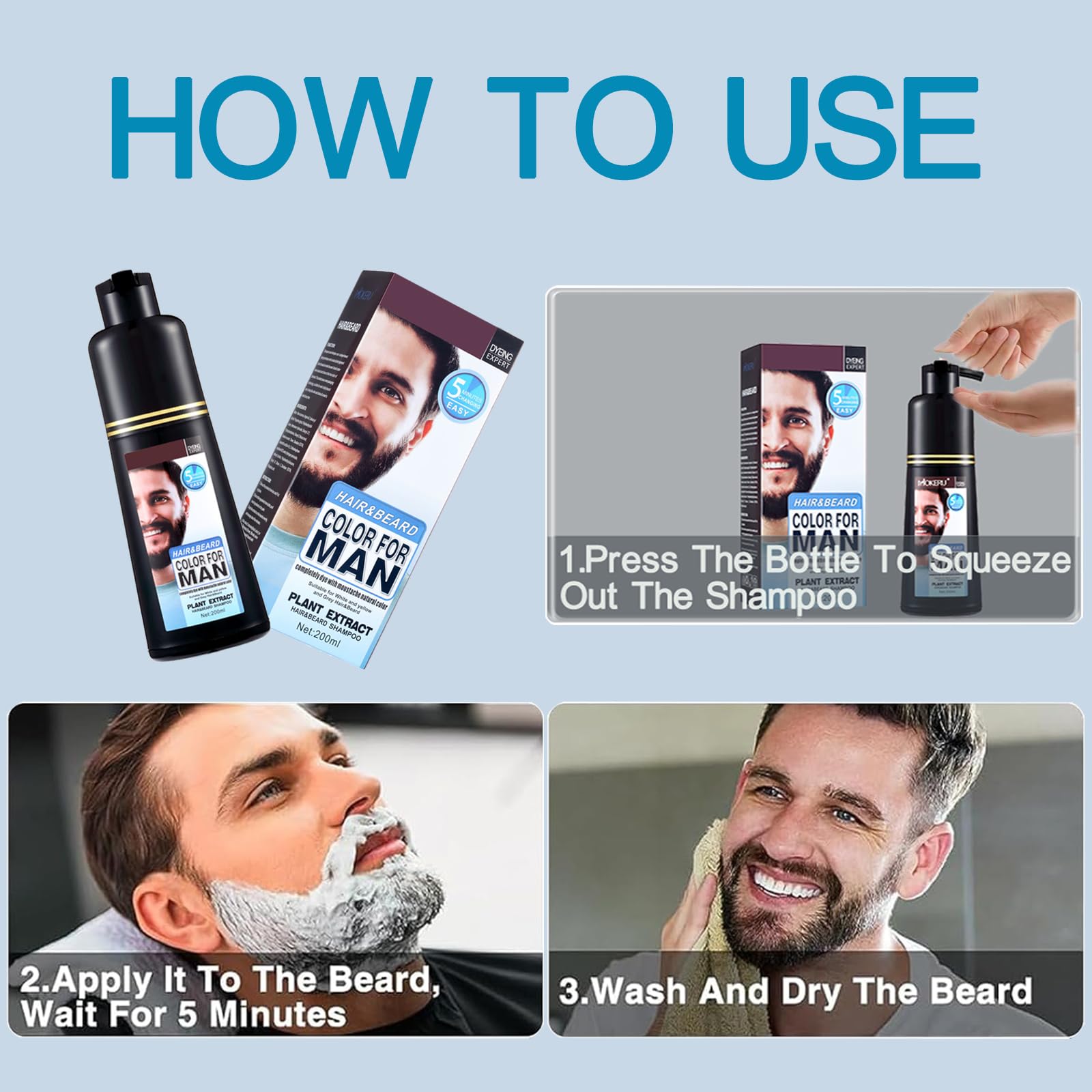 Lymznus stain-free facial hair dye minimizes staining and keeps skin clean