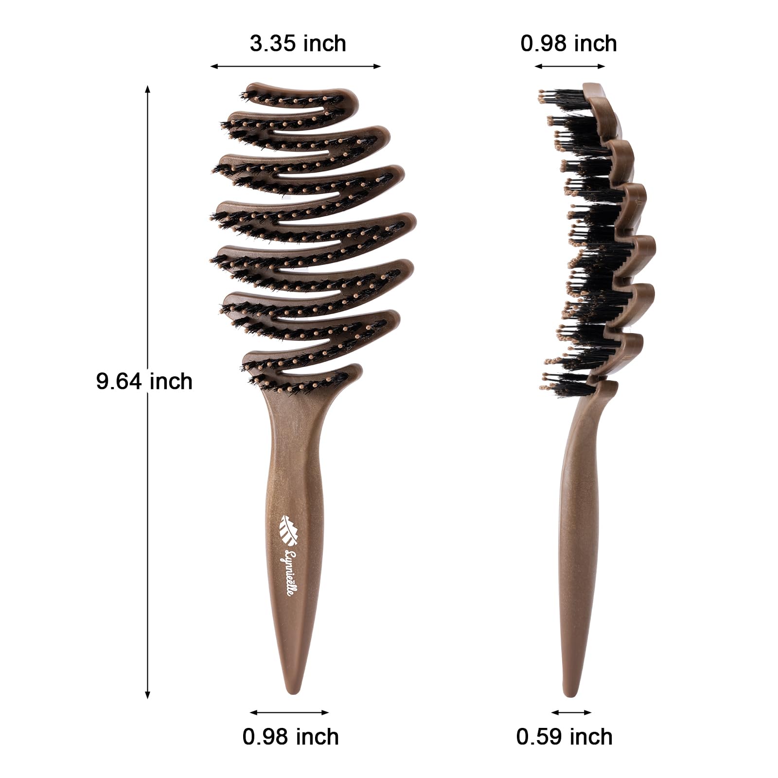 Lynnieëlle hair brush scalp massage during brushing routine