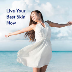 Lynx Vaseline Intensive Care Cocoa Radiant being poured for quick moisturization