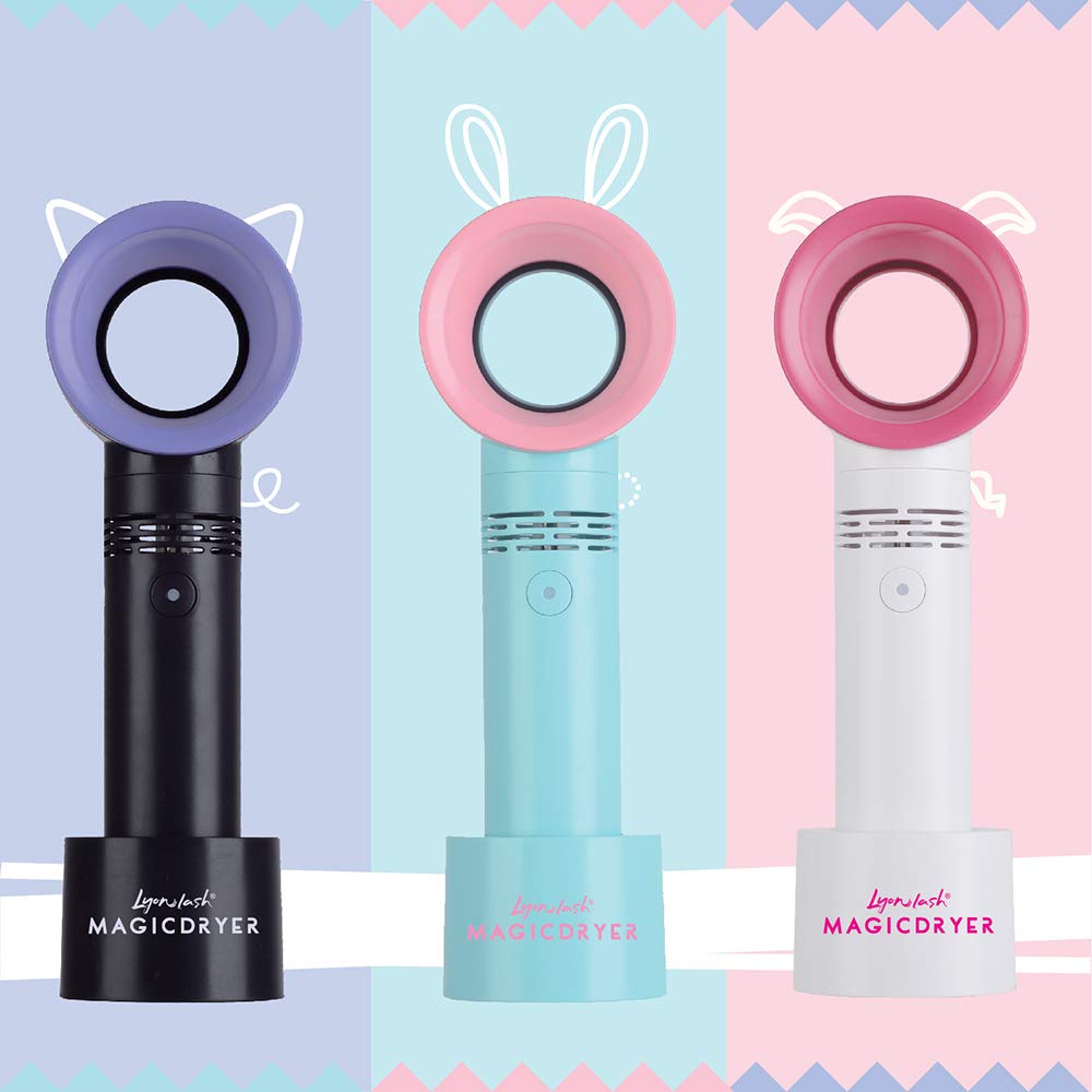 Lyon Lash Magic Fan compact size fits small stations and on-the-go use.