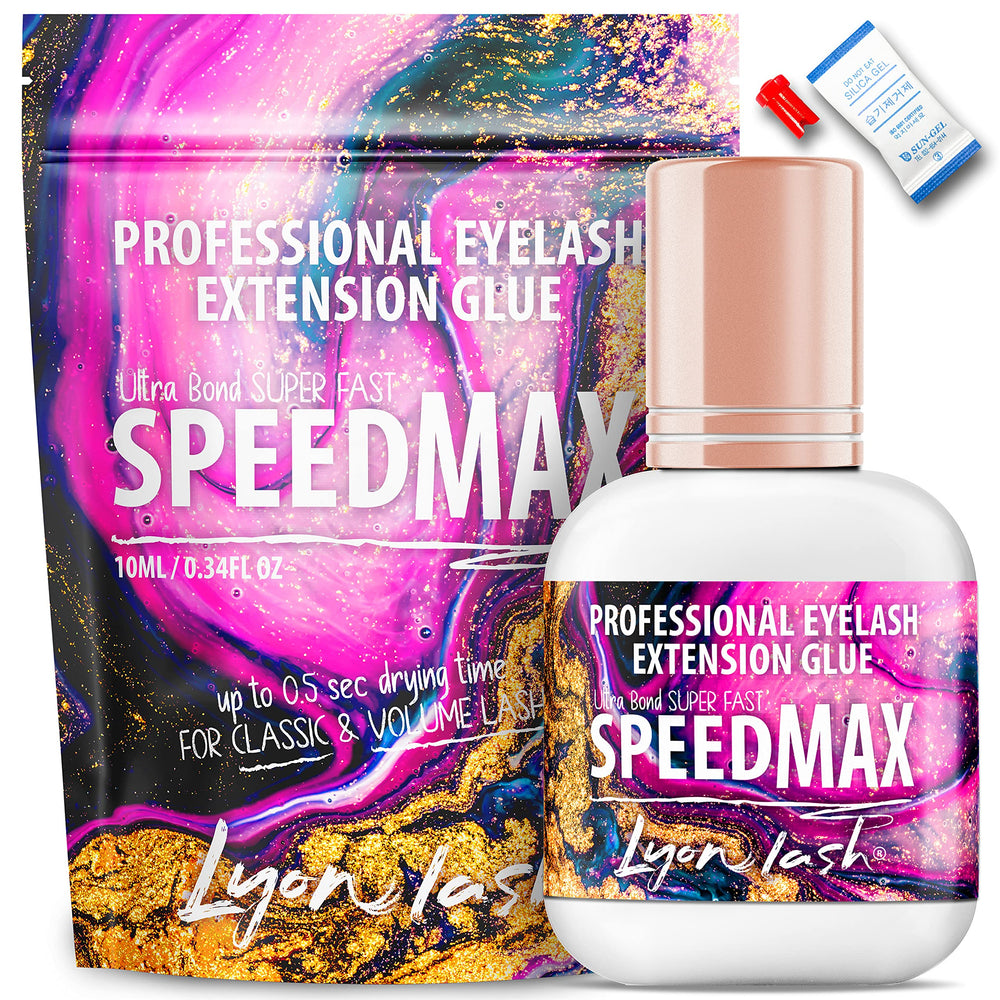 Lyon Lash SPEEDMAX glue bottle for professional lash services.