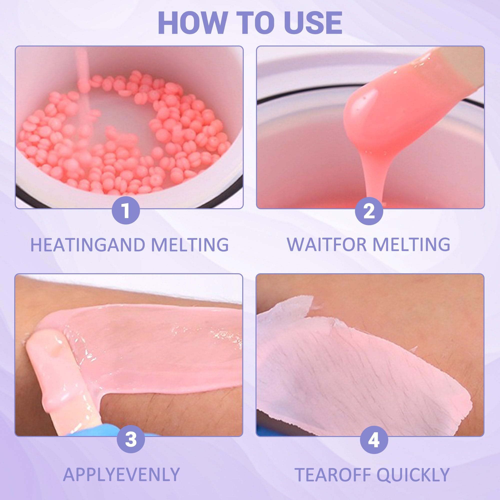 LYQC wax beads scent variety supports mood-enhancing waxing experience