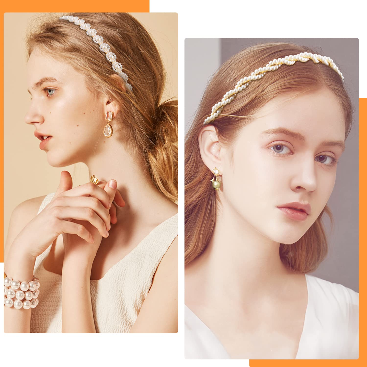 LYroo leaf-design headband closeup offers refined color pop to outfits