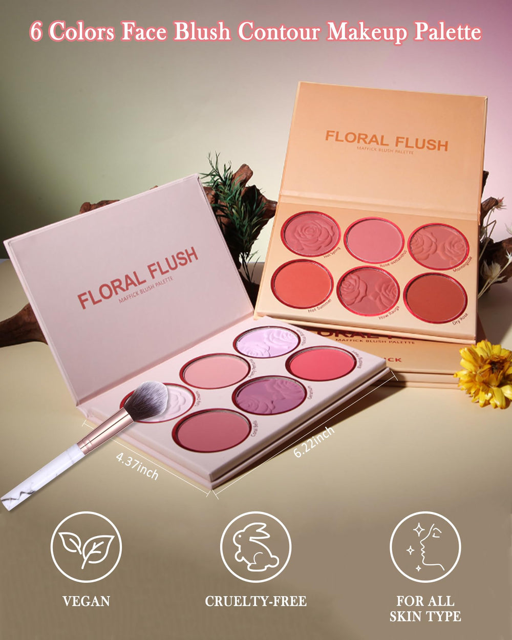 LYSdefeu Matte Face Blush Palette Set 02 gift-ready packaging ideal for holidays