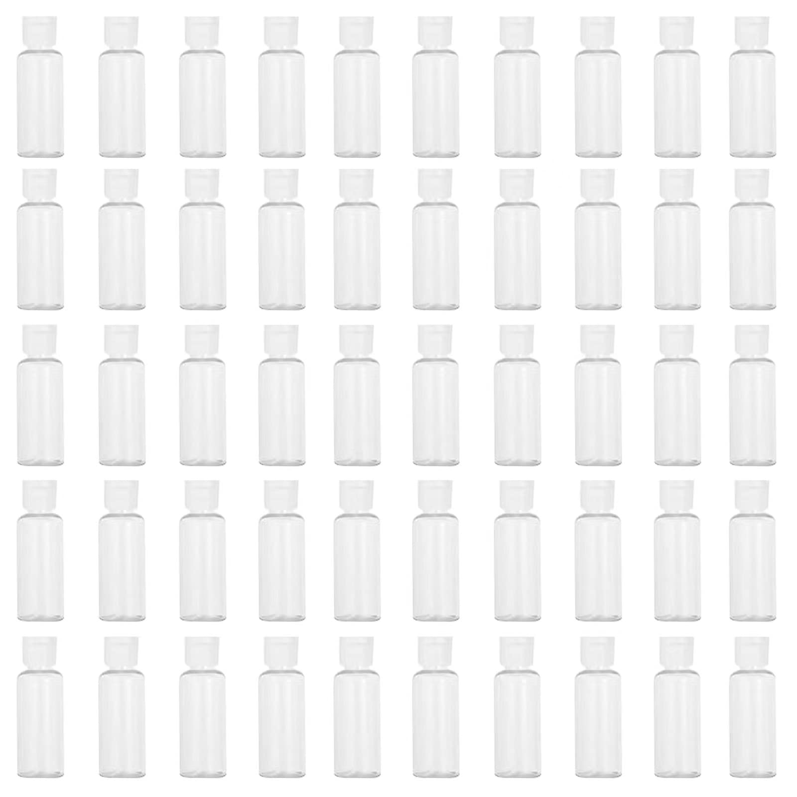 LZCNM 50-pack travel bottles packaging, bulk set ideal for party favors and events.