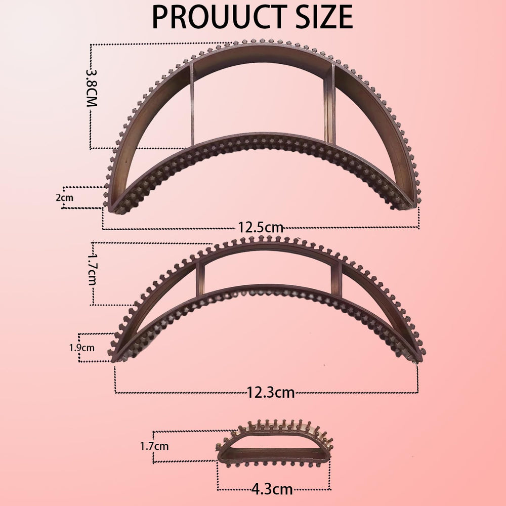 LZEDIRA bump it set curved combs sculpt and tame strands