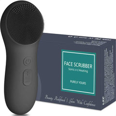 LZP facial cleansing brush front view highlighting silicone design for gentle cleansing
