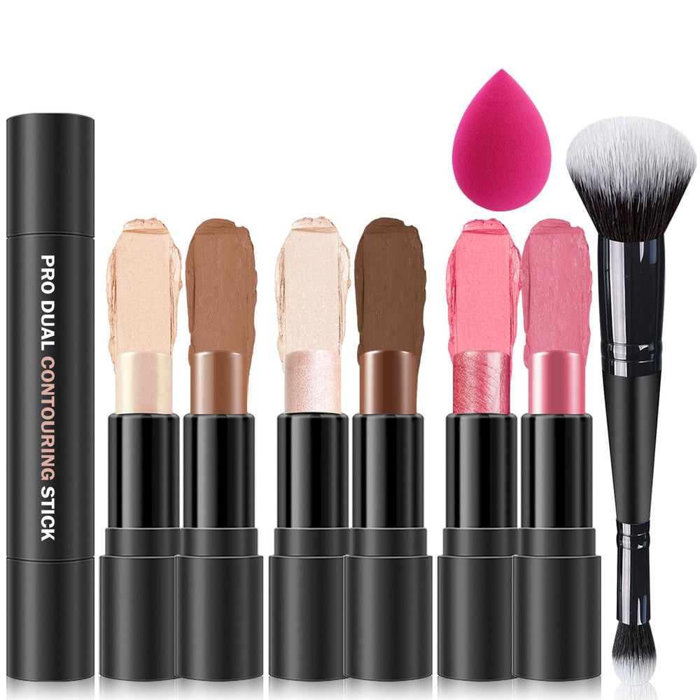LZXLUKGIR 6-colors cream contour-kit-palette for dimensional looks and easy blending