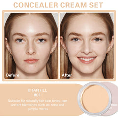 LZXLUKGIR concealer brush-application allows precise blemish targeting.