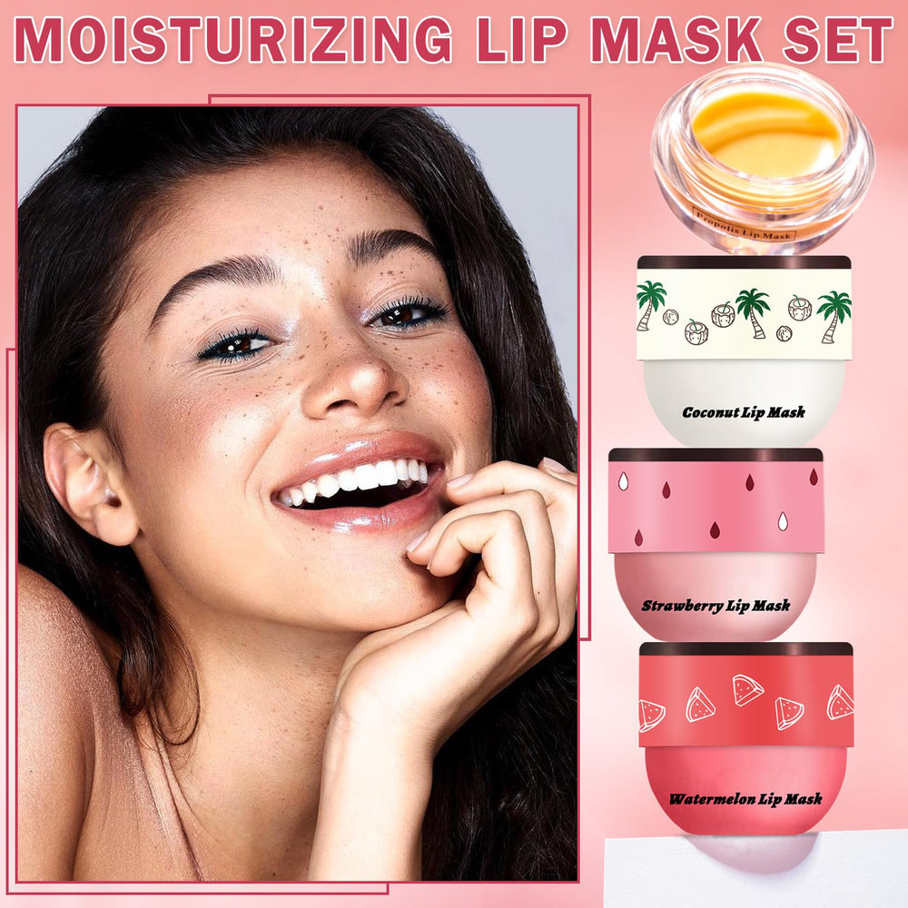LZXLUKGIR Lip mask overnight application showcases deep lip nourishment