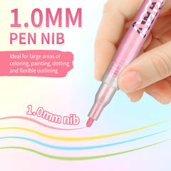 LZXLUKGIR Nail Art Pens top coat finish helps patterns stay firm and glossy.