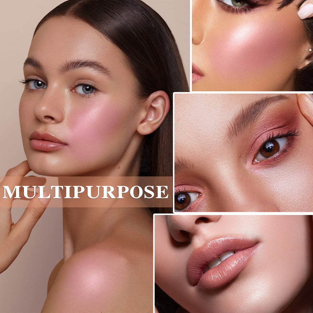 LZYLLS Cream Blush Stick Milk Tea Pink swatch reveals versatile, natural color.