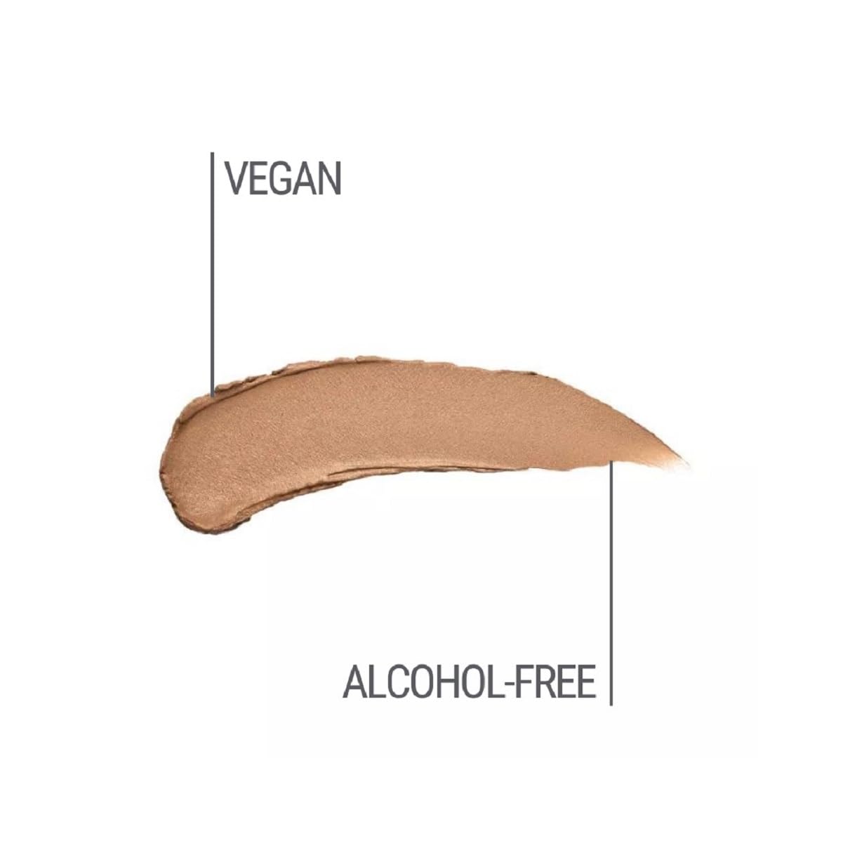 M. Asam Magic Finish Mousse swatches show adaptable tones for light to medium skin