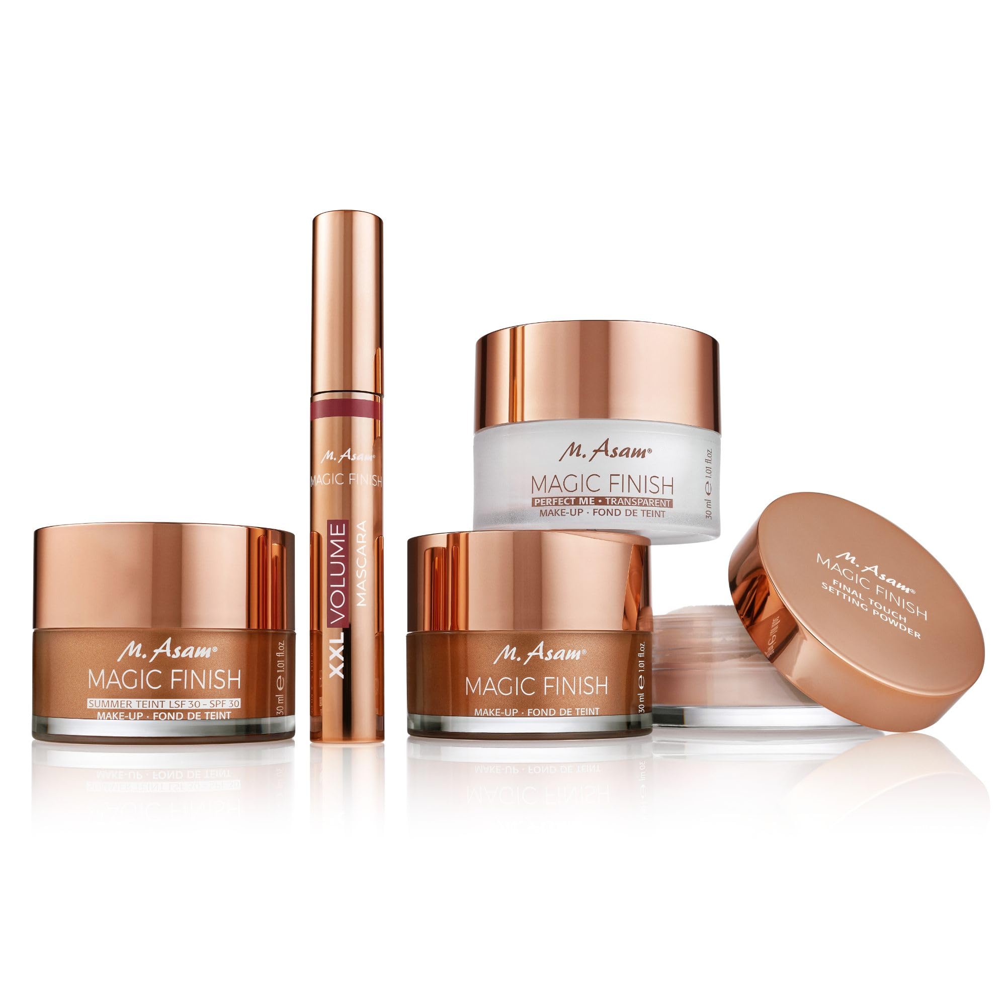 M. Asam Magic Finish Mousse matte finish seen on skin for long-lasting comfortable wear