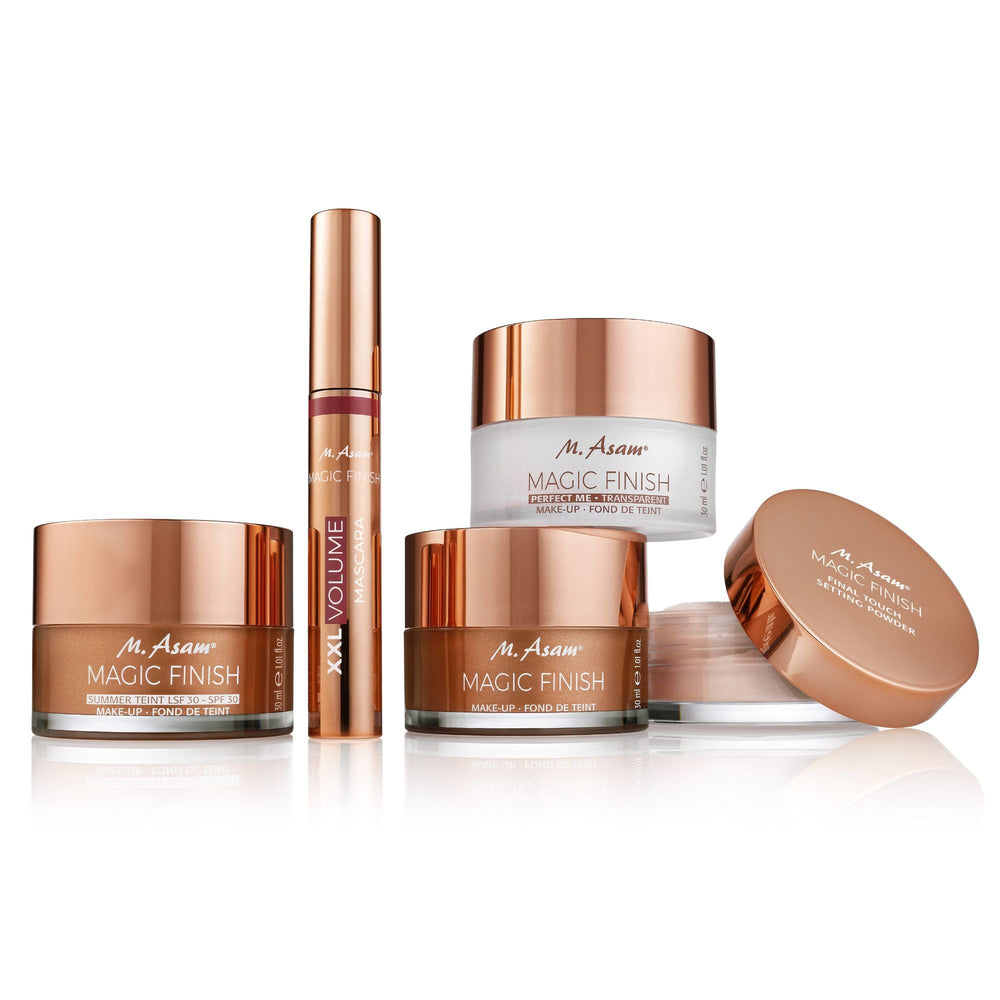M. Asam Magic Finish Mousse matte finish seen on skin for long-lasting comfortable wear