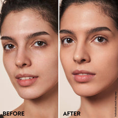 M. Asam Magic Finish Primer application thumb shows easy fingertip blending.