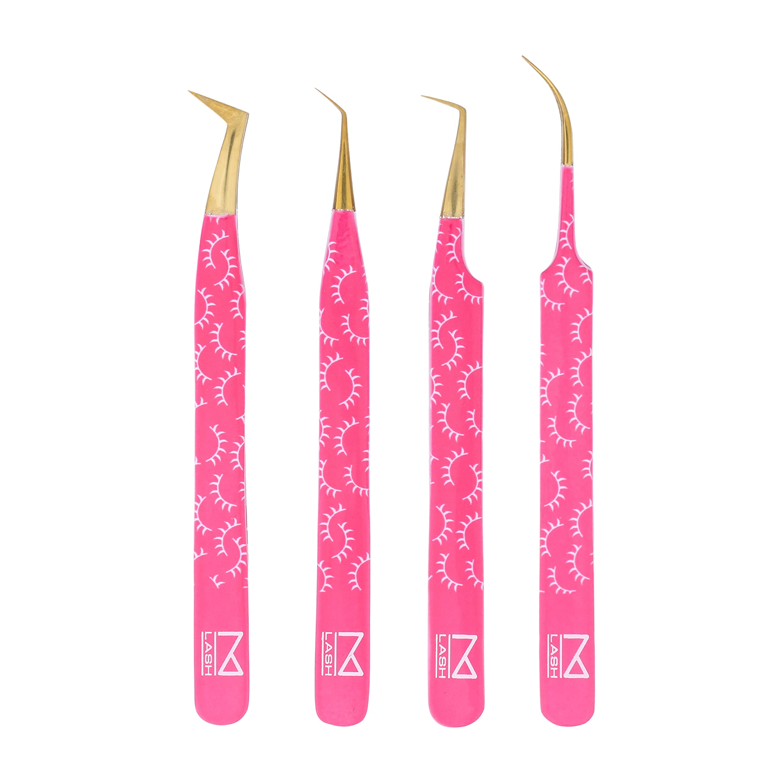 M LASH fiber-tip tweezers close-up for precise lash placement during extensions.