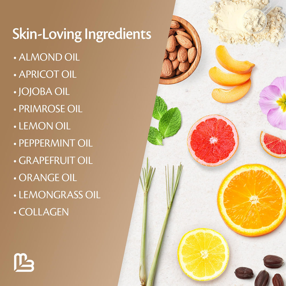 M3 Naturals face application demonstrates versatile exfoliation for facial skin.