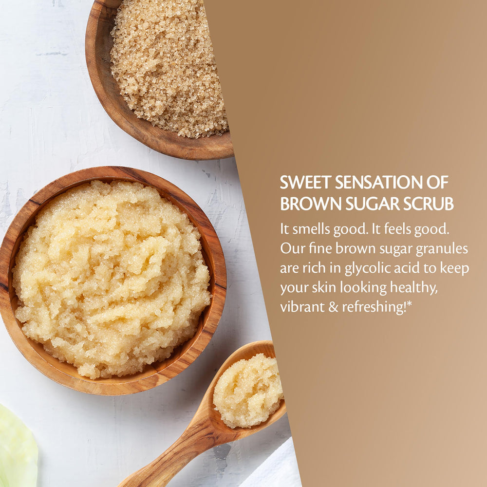 M3 Naturals exfoliating scrub imagery suggests detox and refined pores.