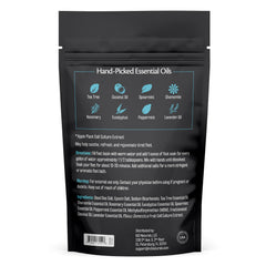 M3 Naturals foot soak with epsom salts in bath scene promotes relaxation