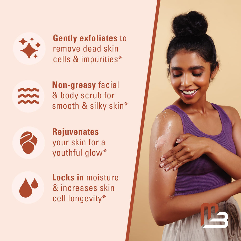 M3 Naturals Himalayan Salt Scrub stem cells for renewal-friendly exfoliation