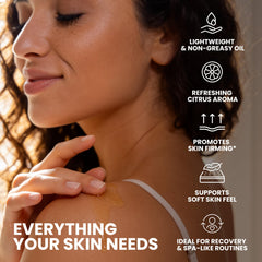 Hand applying M3 Naturals oil demonstrating smooth application and hydration
