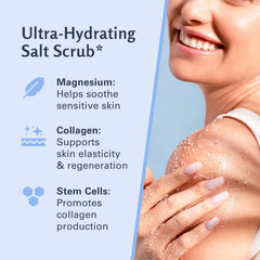 M3 Naturals magnesium scrub in shower promotes a calming body care routine