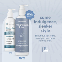 M3 Naturals magnesium lotion applied to legs for muscle relaxation after activity