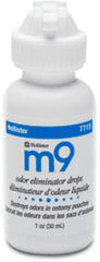 M9 odor eliminator drops in a pouch before wearing for odor control
