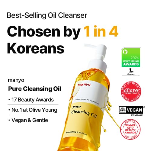 MANYO Pure Cleansing Oil makeup-removal action removes waterproof makeup.