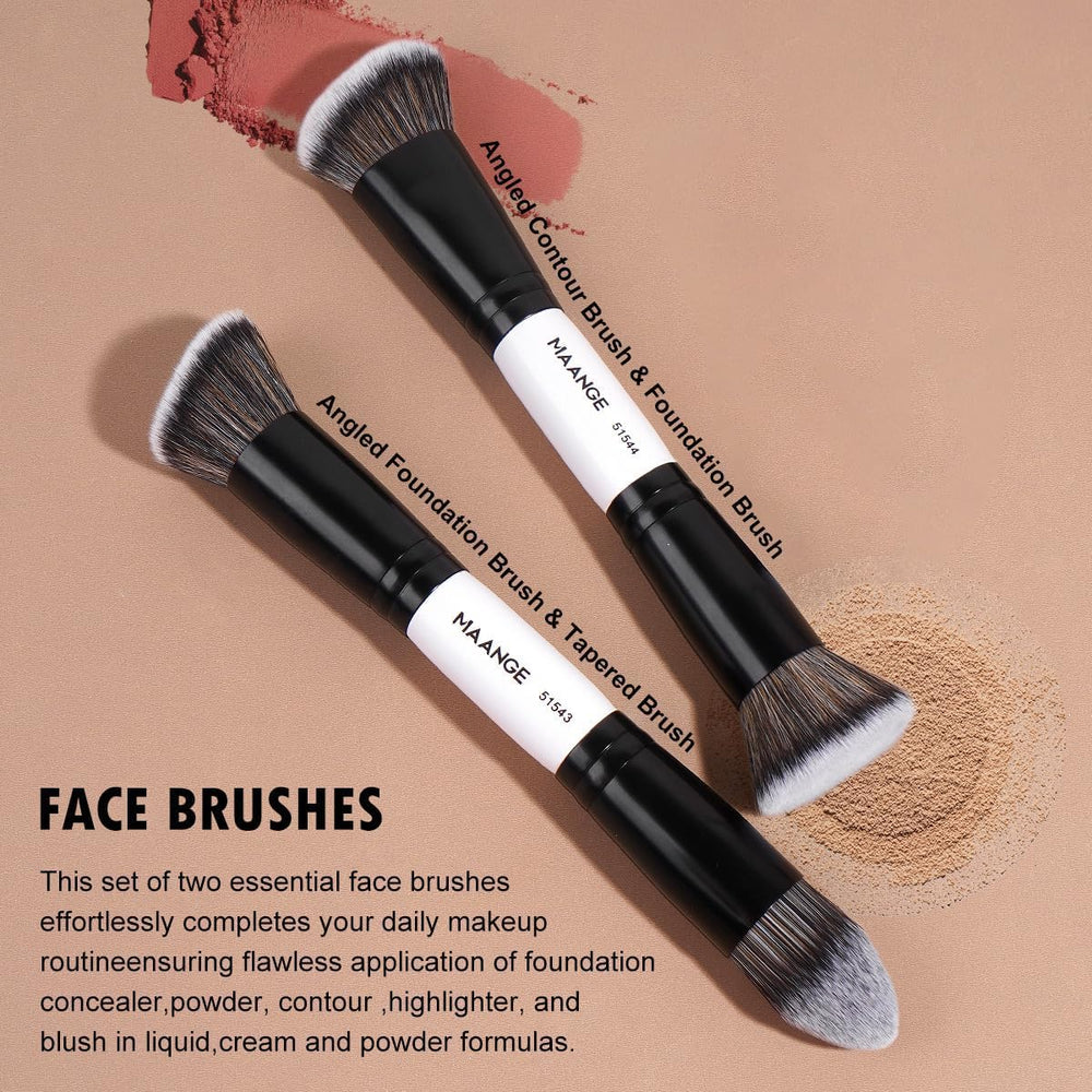 MAANGE aluminum ferrule and ergonomic handle enhance control during precise shading