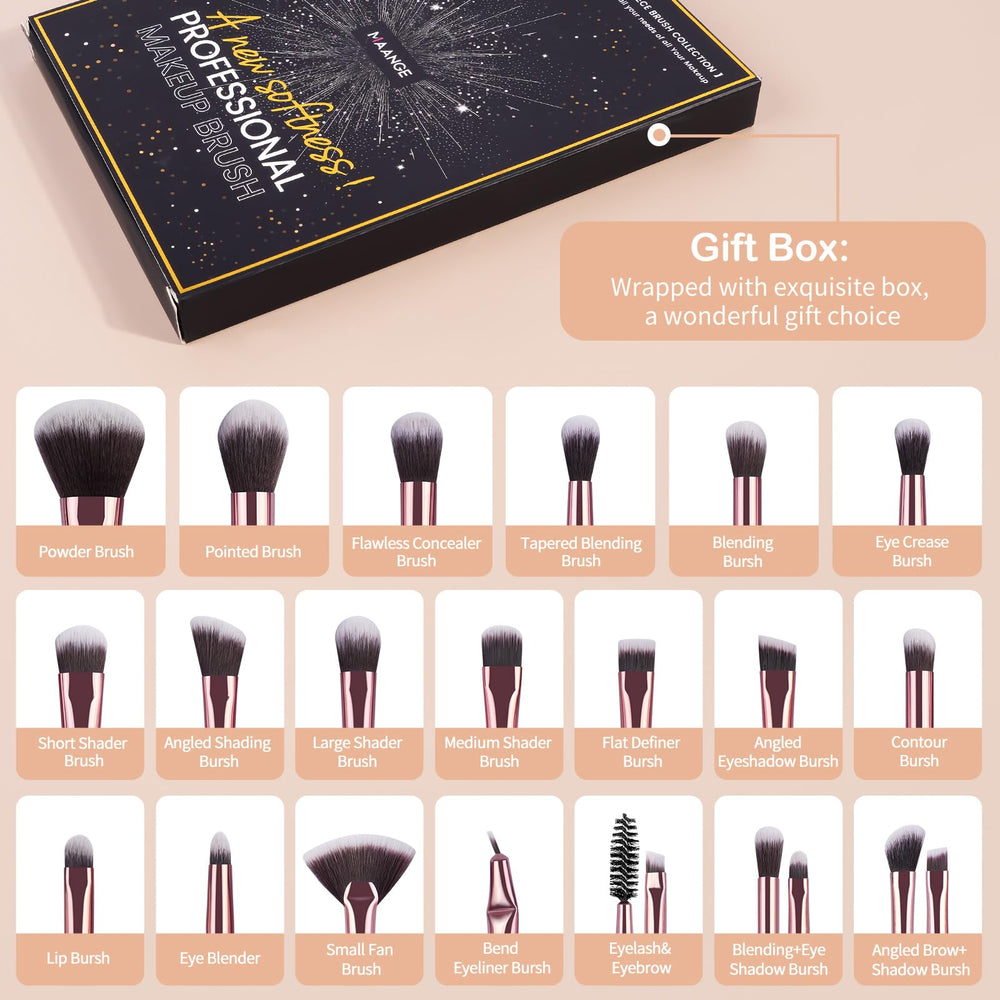 MAANGE blush brush distributes color evenly for soft, healthy-looking cheeks