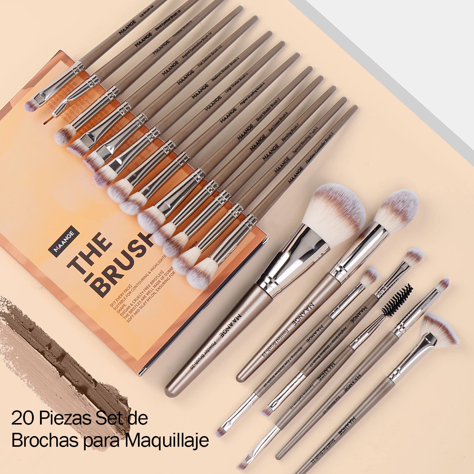MAANGE blush brush soft application for natural even glow