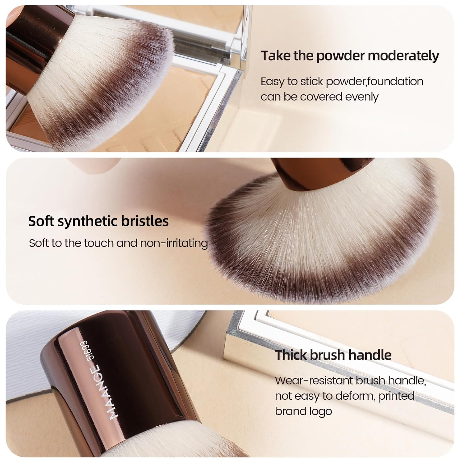 MAANGE brocha ojos para sombras precisas y difuminado