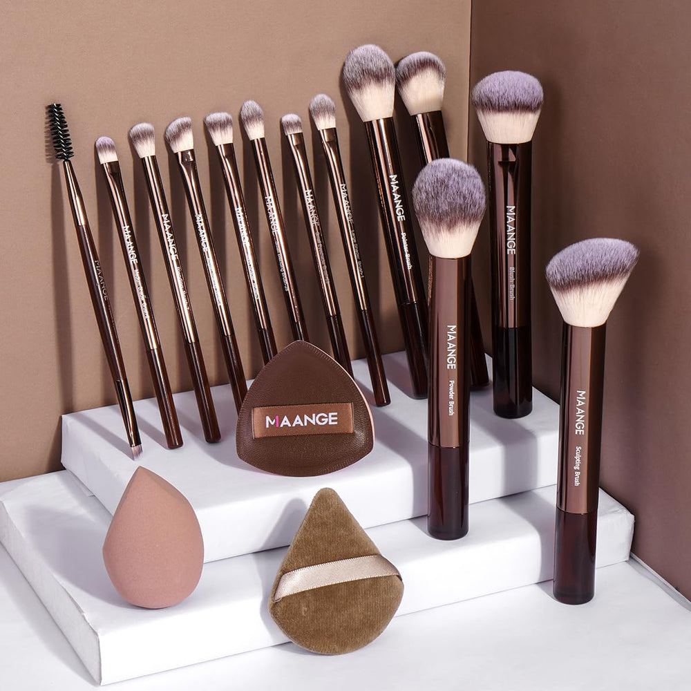 MAANGE complexion sponge dense and flexible for flawless application.