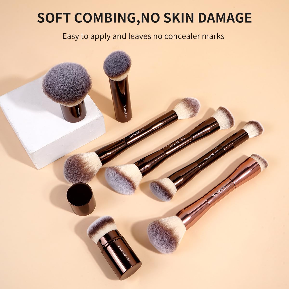 MAANGE concealer brush for targeted coverage and brightening under eyes