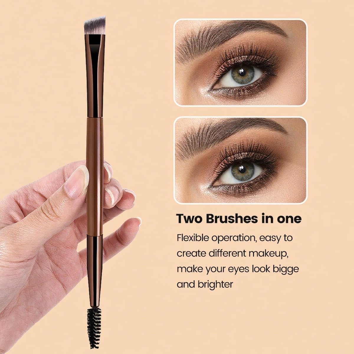 MAANGE contour brush for sculpted definition with soft bristles