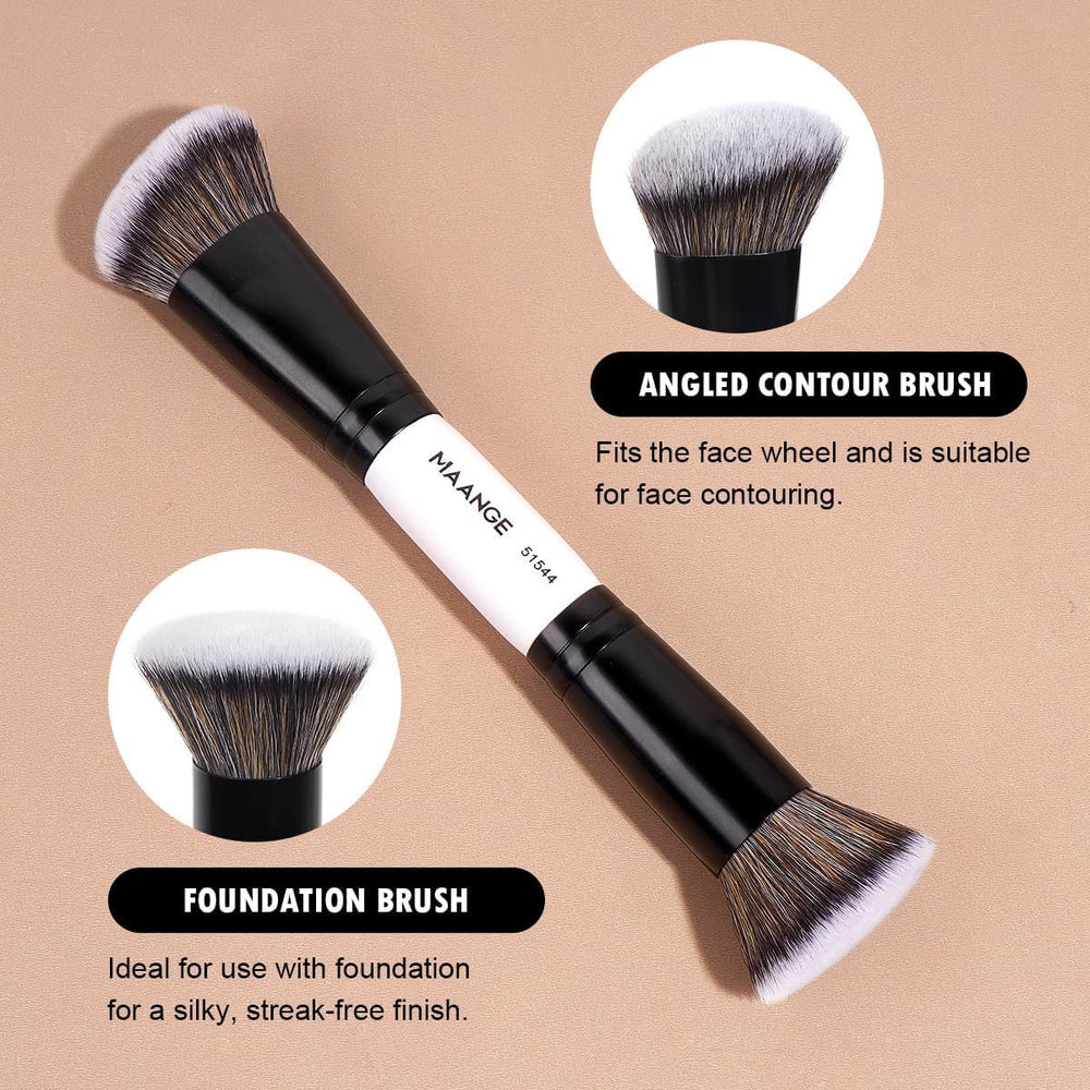 MAANGE dual-ended brushes support efficient makeup application from base to accent