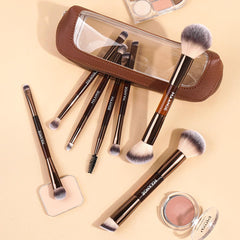 MAANGE dual-ended foundation-concealer brush enables smooth base and precise coverage.