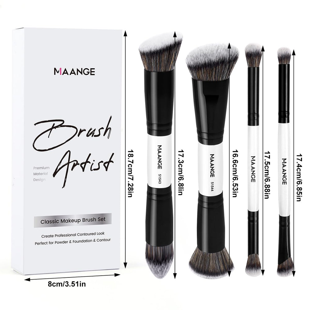 MAANGE easy-clean non-absorbent bristles simplify maintenance between looks