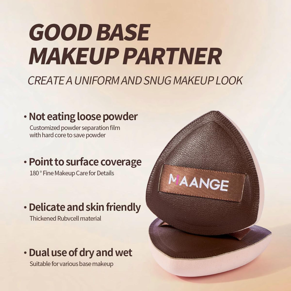 MAANGE eye brushes in varied sizes for precise eye makeup.
