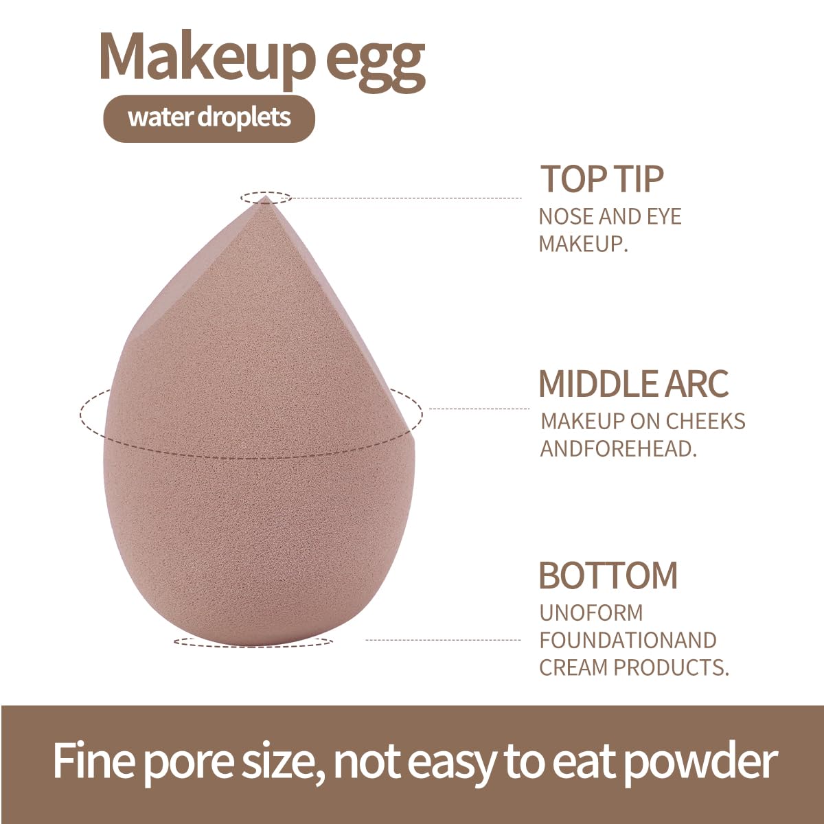 MAANGE eyeliner/brow brush for precise lines and natural-looking brows.