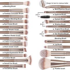 MAANGE eyeshadow blending brush helps seamless crease color blending