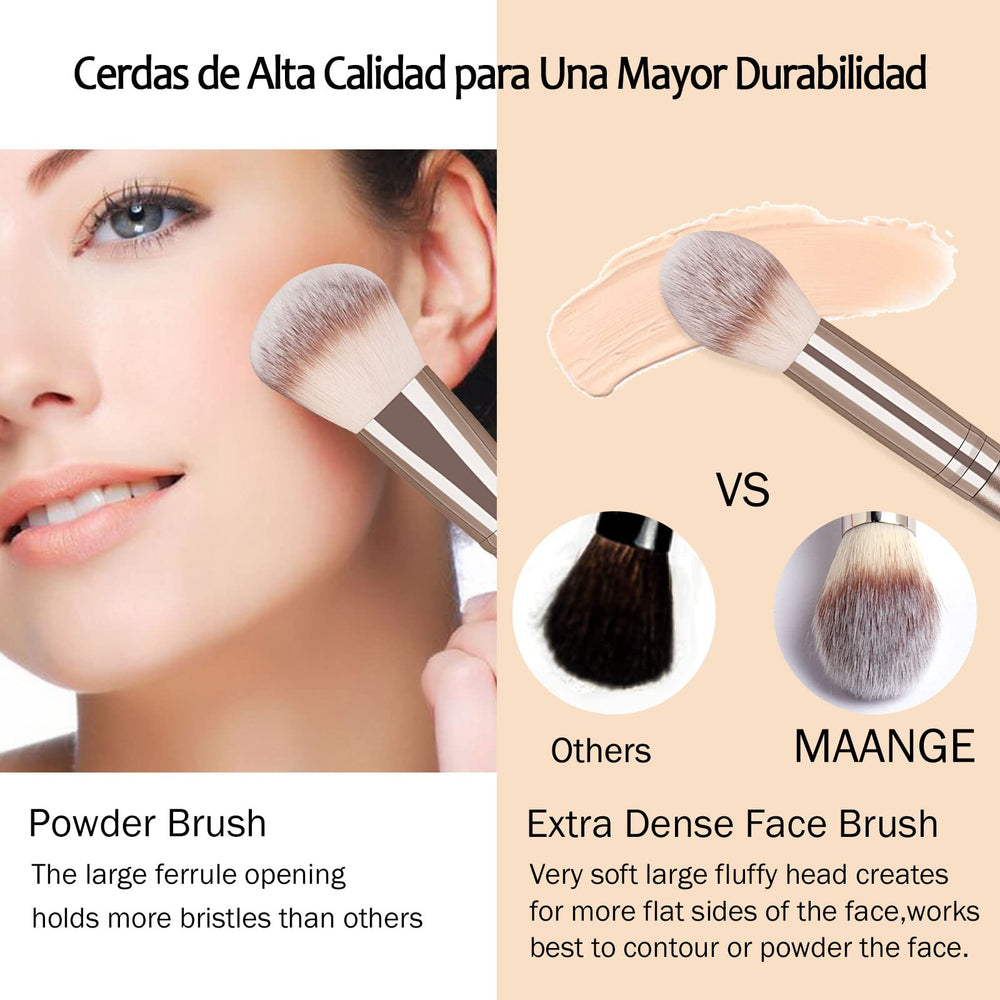 MAANGE foundation brush dense tip for precise streak-free coverage